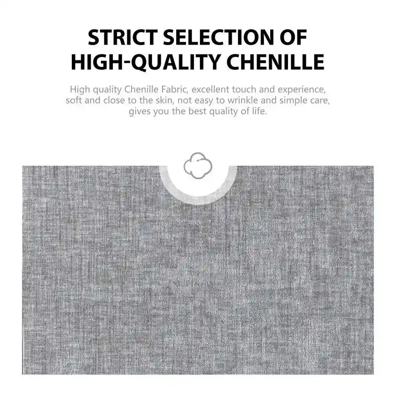 Fauteuil pivotant de 88 cm de large, revêtu de tissu chenille