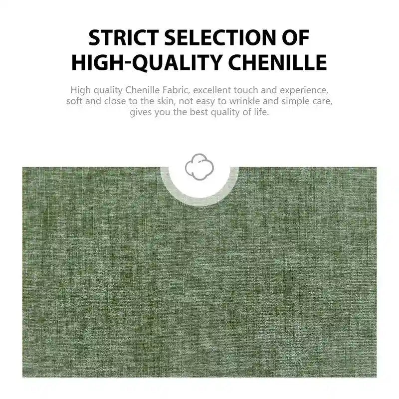 Fauteuil pivotant de 88 cm de large, revêtu de tissu chenille