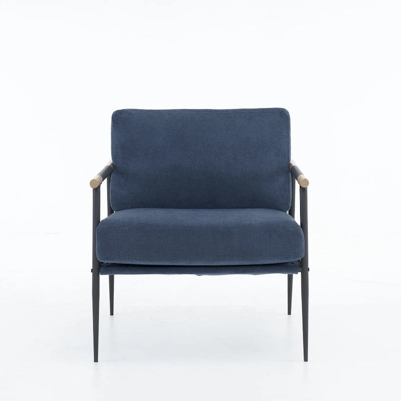 Fauteuil pivotant de 88 cm de large, revêtu de tissu chenille