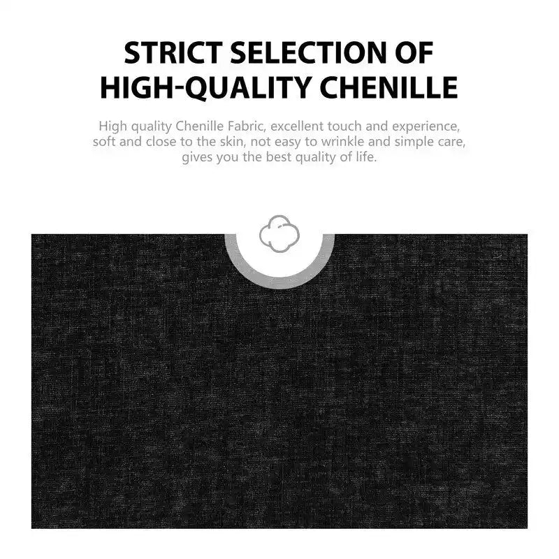 Fauteuil pivotant de 88 cm de large, revêtu de tissu chenille
