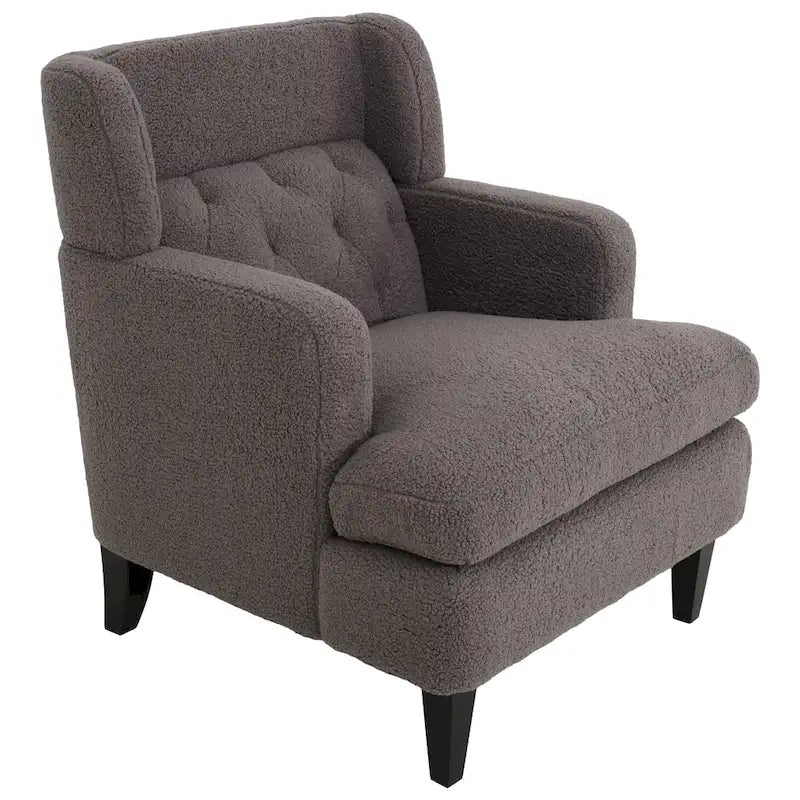 Fauteuil d'appoint capitonné pour salon et chambre à coucher