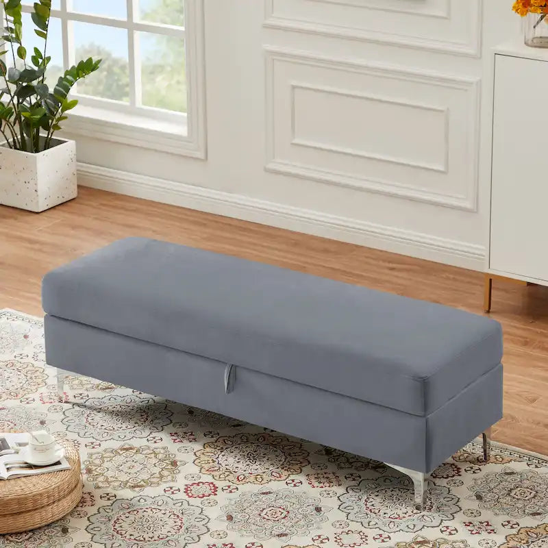 Banc de rangement pour salon ou chambre à coucher