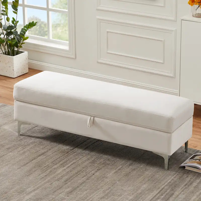 Banc de rangement pour salon ou chambre à coucher