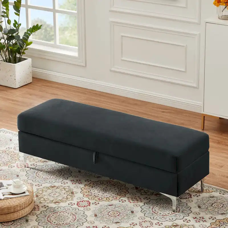 Banc de rangement pour salon ou chambre à coucher