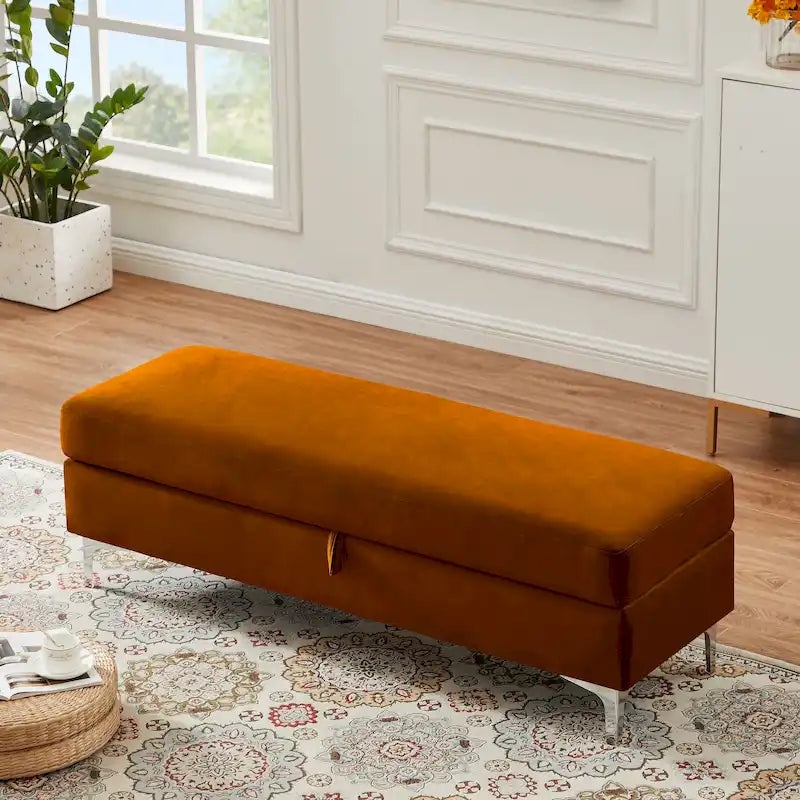 Banc de rangement pour salon ou chambre à coucher