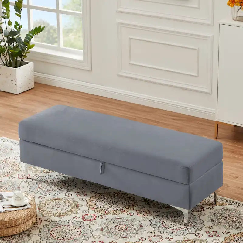 Banc de rangement pour salon ou chambre à coucher