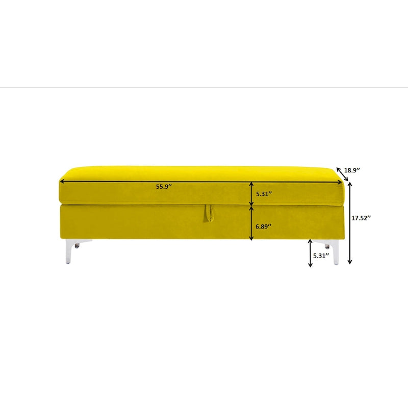 Banc de rangement pour salon ou chambre à coucher