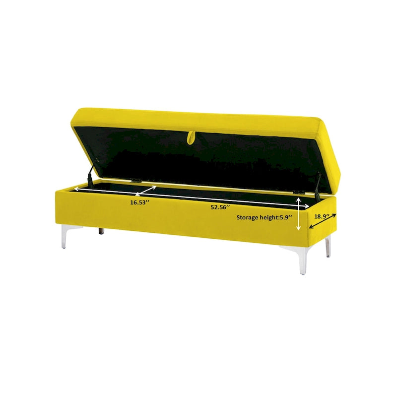 Banc de rangement pour salon ou chambre à coucher