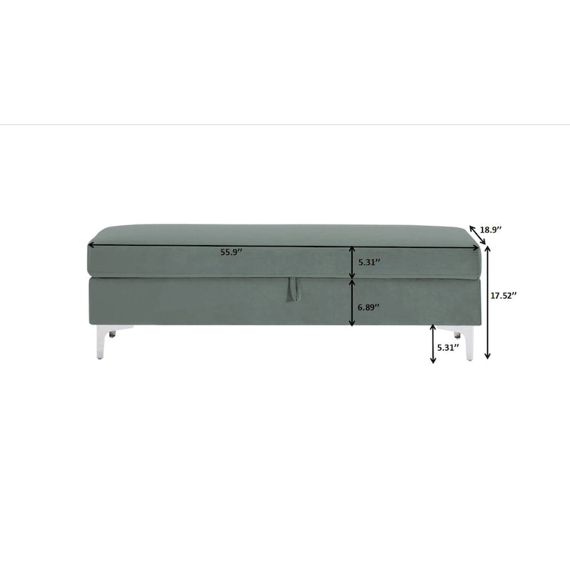 Banc de rangement pour salon ou chambre à coucher