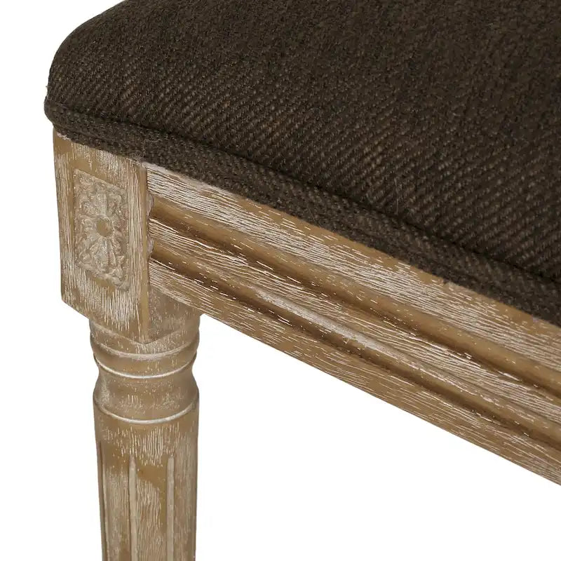 Chaise de salle à manger en bois rembourrée