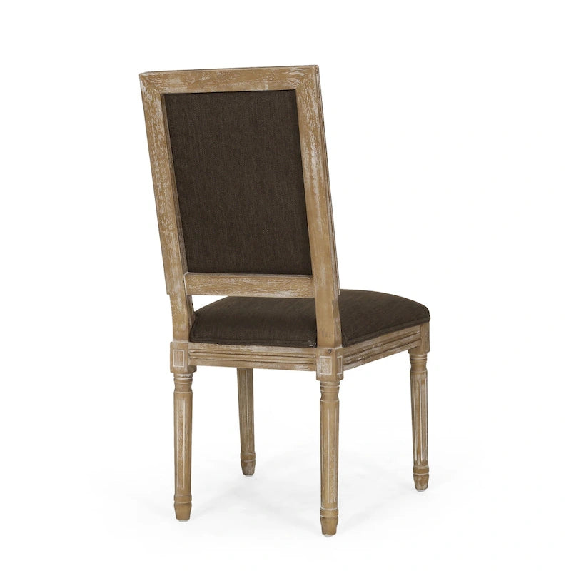 Chaise de salle à manger en bois rembourrée
