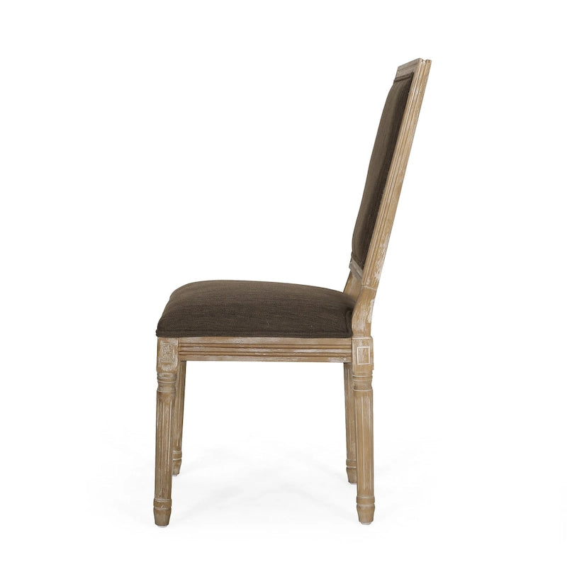 Chaise de salle à manger en bois rembourrée