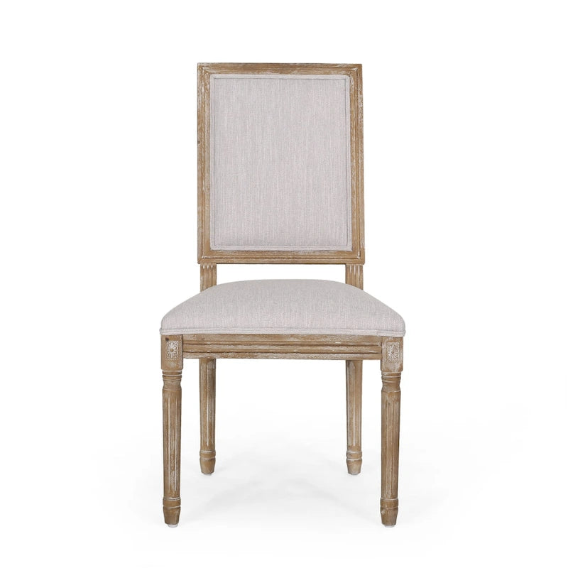 Chaise de salle à manger en bois rembourrée