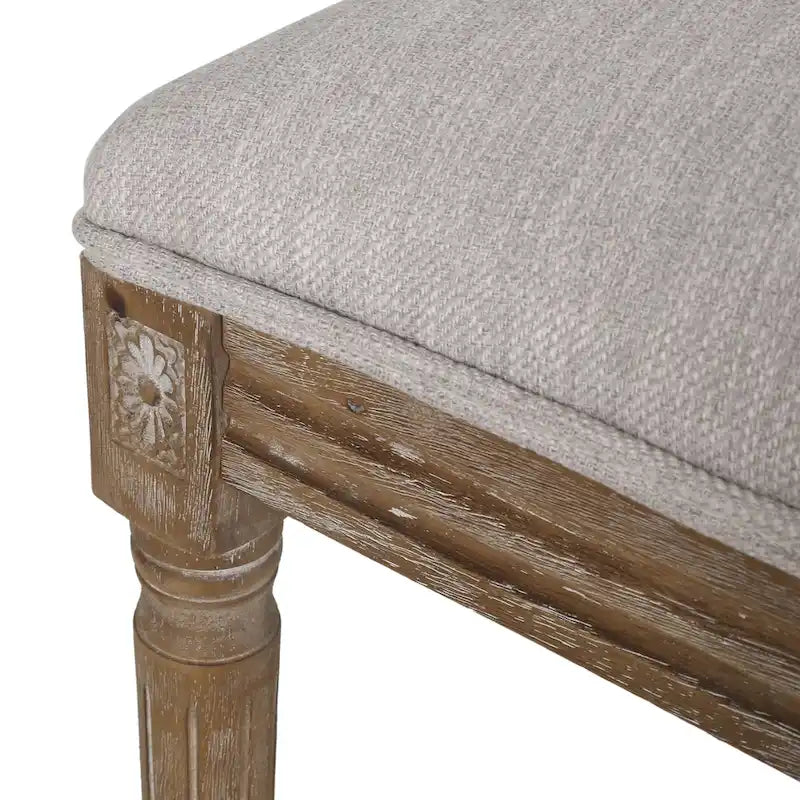 Chaise de salle à manger en bois rembourrée