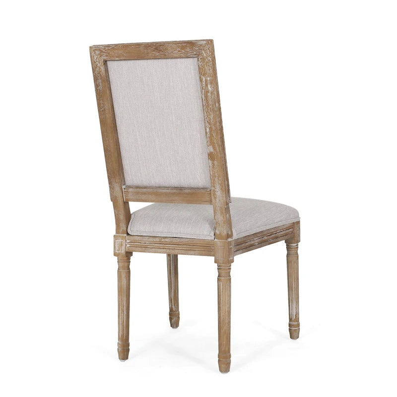 Chaise de salle à manger en bois rembourrée