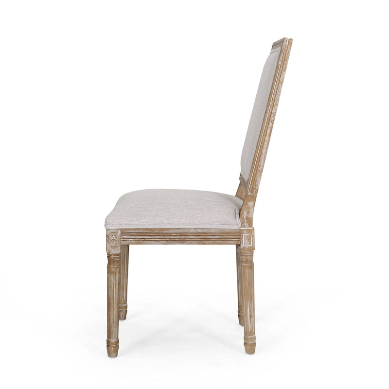 Chaise de salle à manger en bois rembourrée