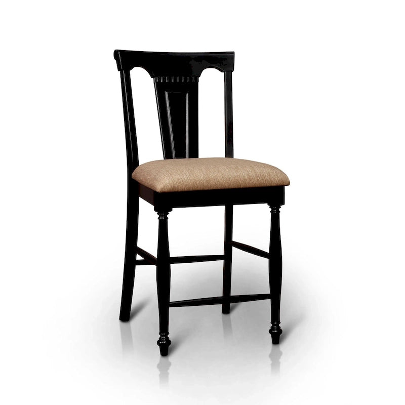 Chaise de hauteur comptoir en bois massif style campagnard