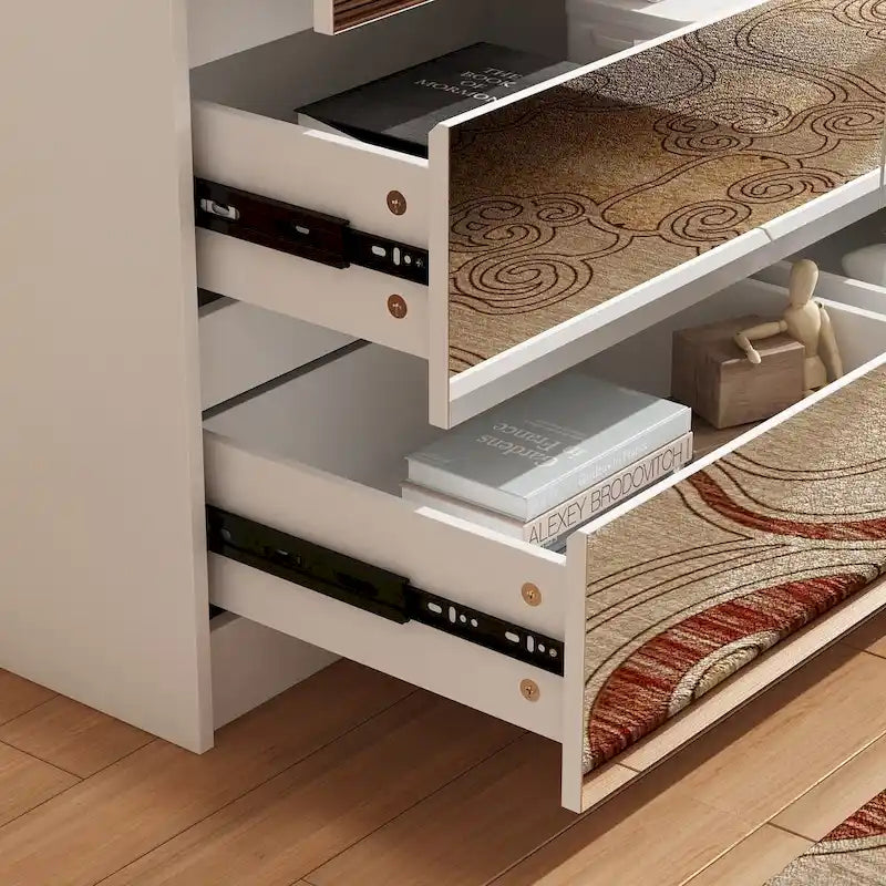 9 Drawer Dresser White Dresser Chest Drawer Storage Organizer Cabinet