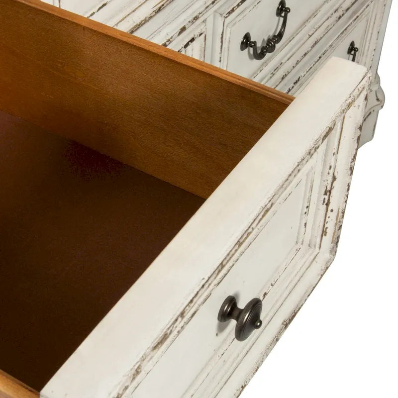 Commode 7 tiroirs avec miroir biseauté – 2 options de finition