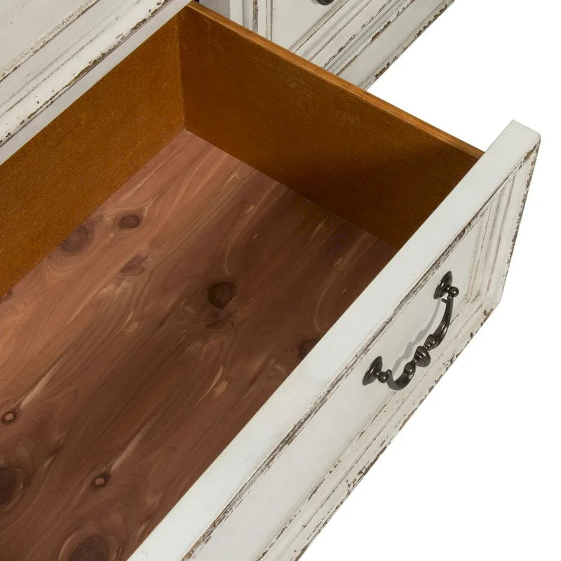 Commode 7 tiroirs avec miroir biseauté – 2 options de finition