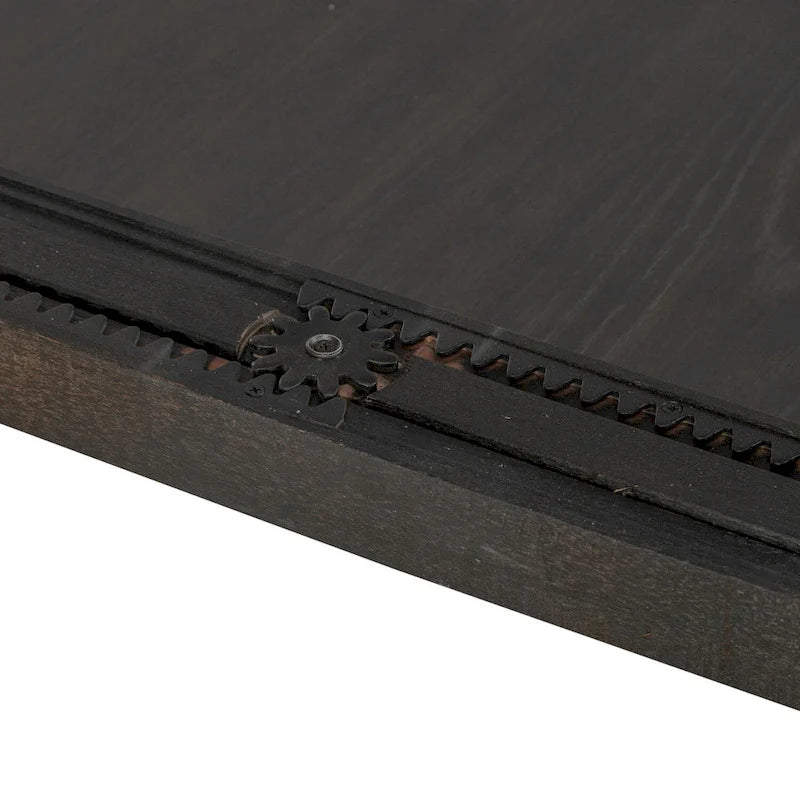 Table de salle à manger avec pieds rectangulaires et rallonge amovible