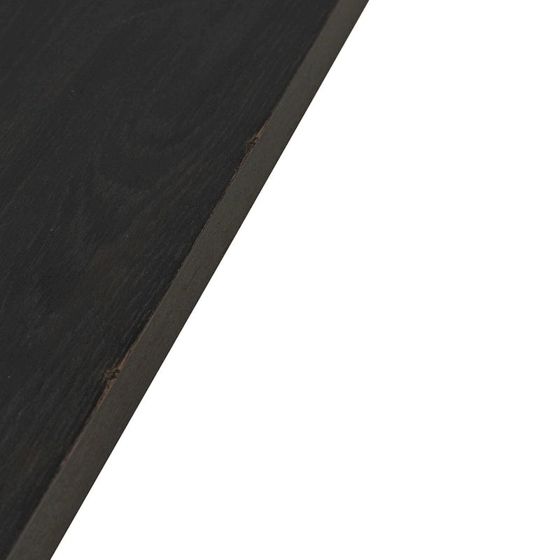Table de salle à manger avec pieds rectangulaires et rallonge amovible