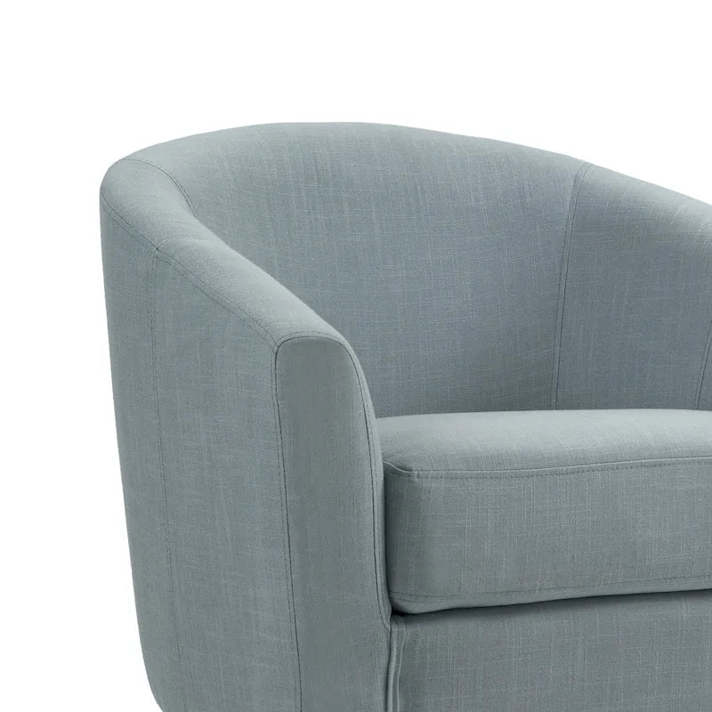 Fauteuil d'appoint rembourré de style tonneau