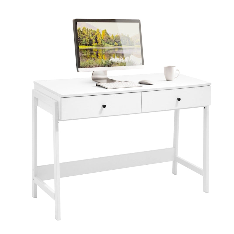 Bureau informatique moderne avec 2 tiroirs