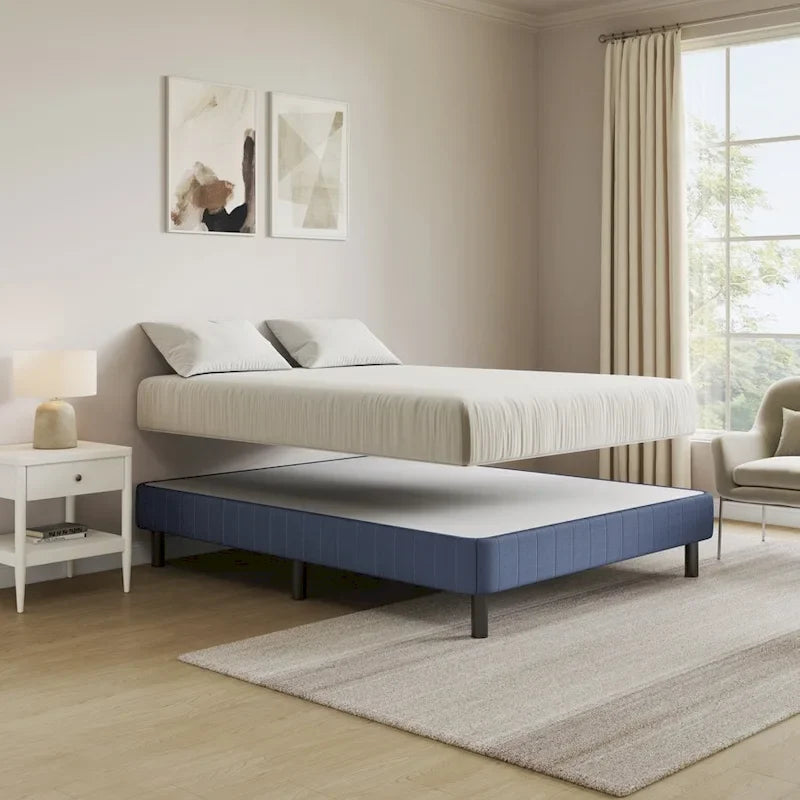 Sommier tapissier en métal pour grand lit