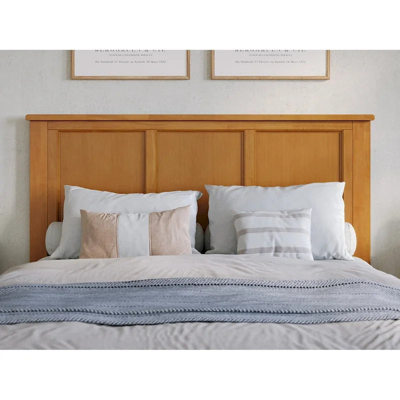 Lit plate-forme en bois massif avec lit gigogne - Grand lit
