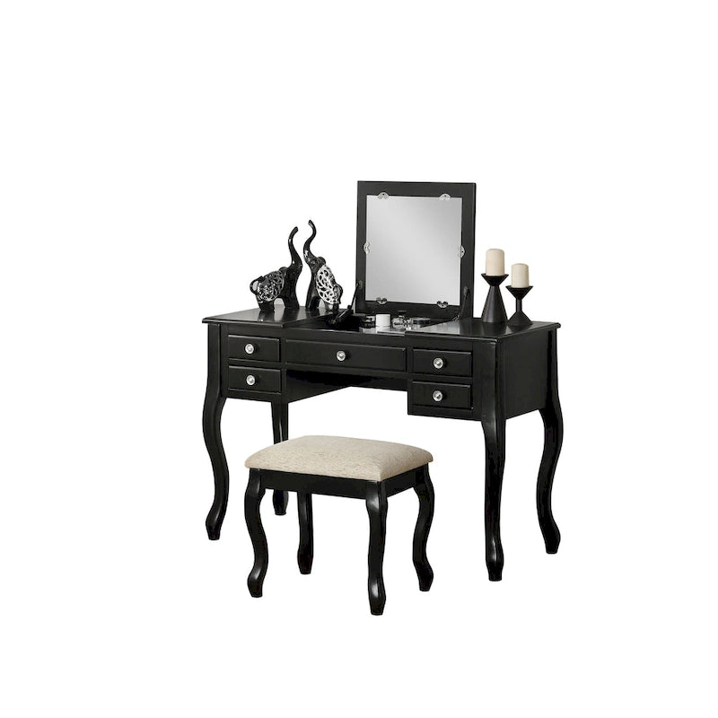 Coiffeuse avec miroir relevable