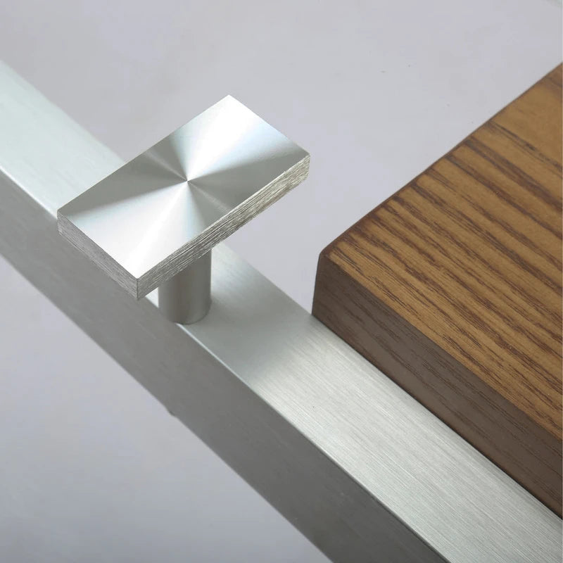 Table à manger extensible avec plateau en verre transparent et pieds en bois - 63/94,5*35,43*29,53 pouces