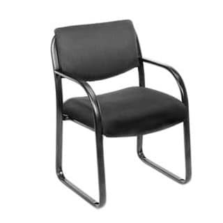 Chaise visiteur en tissu à structure métallique