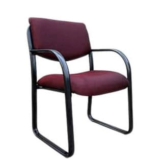 Chaise visiteur en tissu à structure métallique