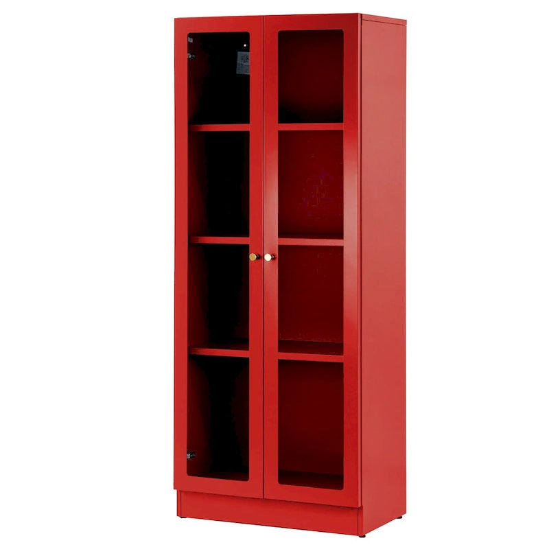Meuble métallique rouge à portes françaises de 150 cm
