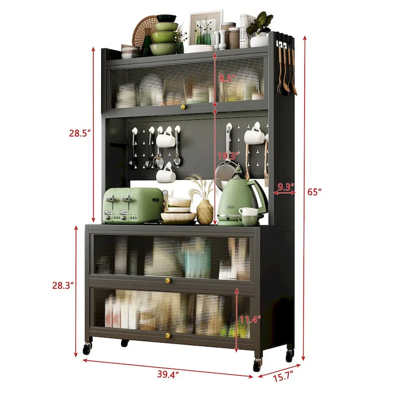 Meuble de rangement de cuisine à roulettes