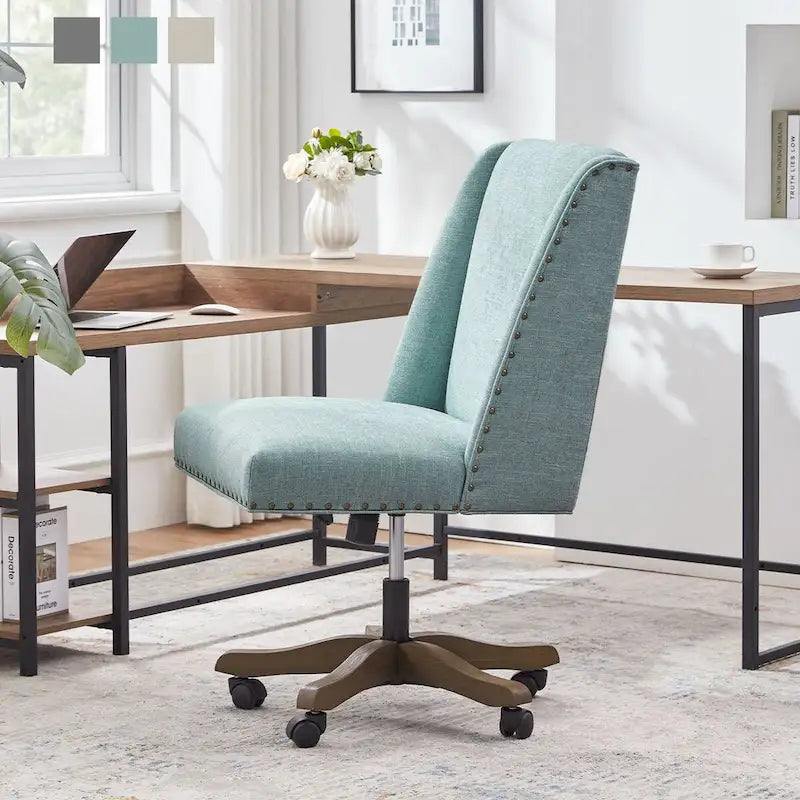 Chaise de bureau à roulettes, pivotante à 360°