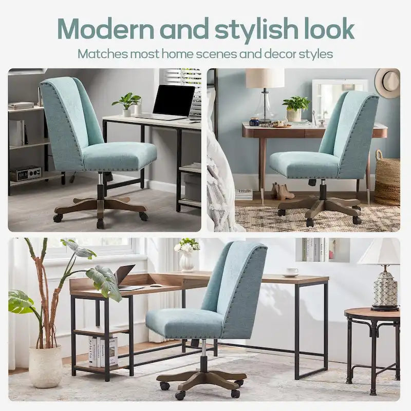 Chaise de bureau à roulettes, pivotante à 360°