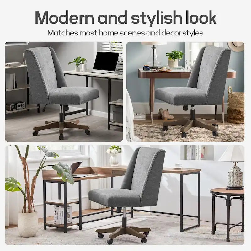 Chaise de bureau à roulettes, pivotante à 360°