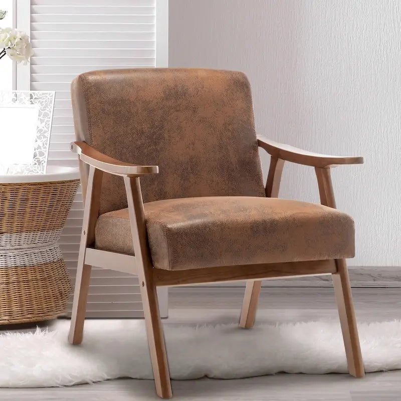 Fauteuil d'appoint avec coussin en velours