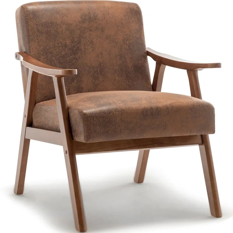 Fauteuil d'appoint avec coussin en velours