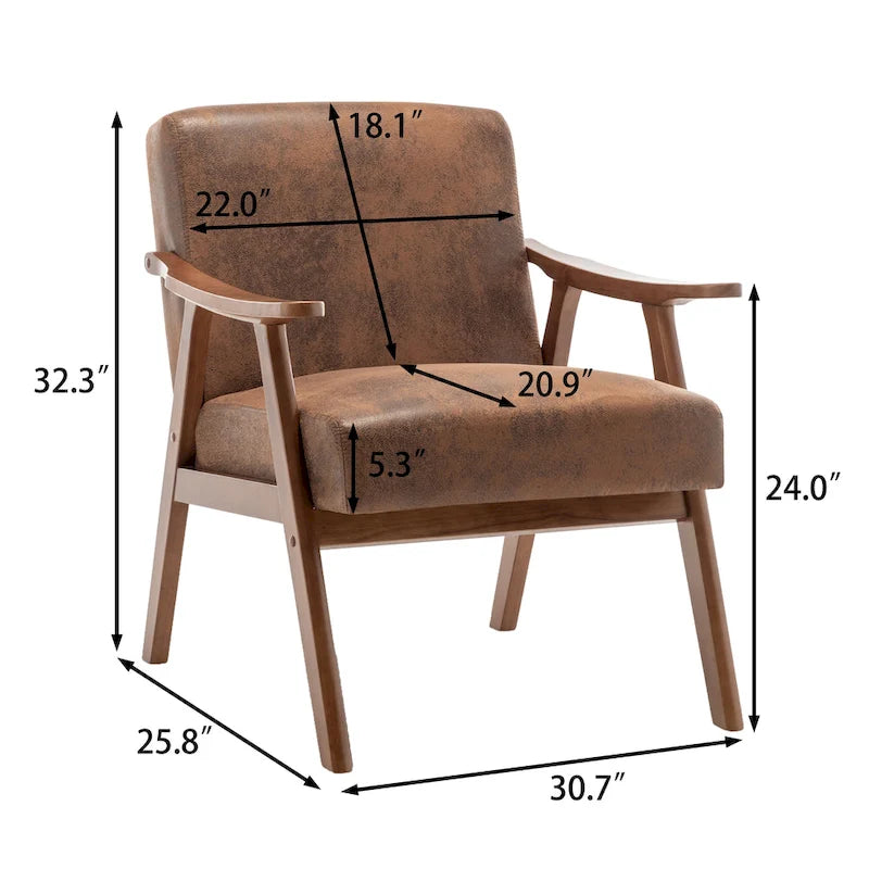 Fauteuil d'appoint avec coussin en velours