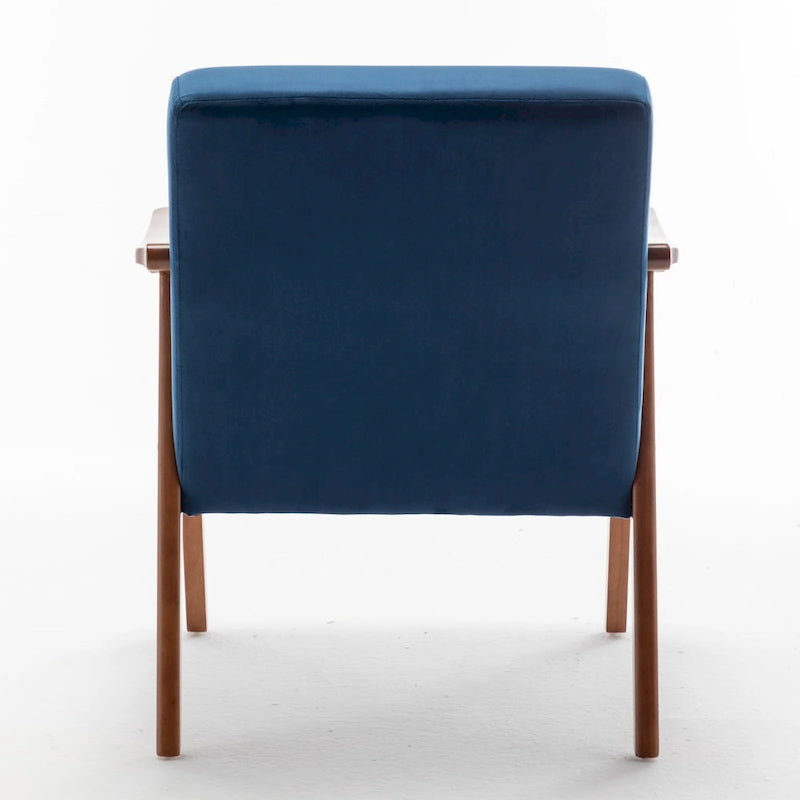 Fauteuil d'appoint avec coussin en velours