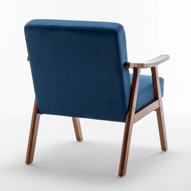 Fauteuil d'appoint avec coussin en velours