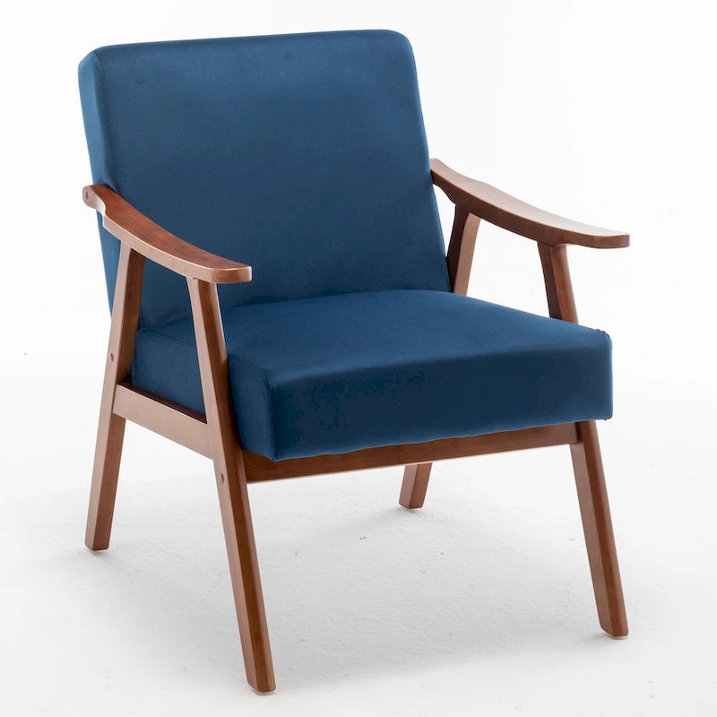 Fauteuil d'appoint avec coussin en velours