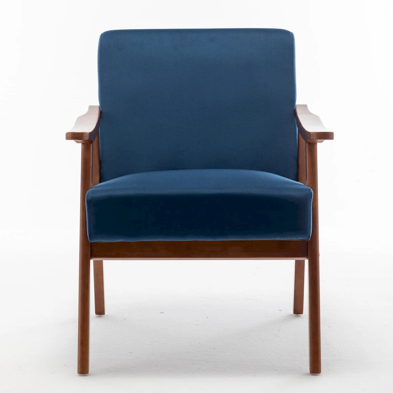 Fauteuil d'appoint avec coussin en velours