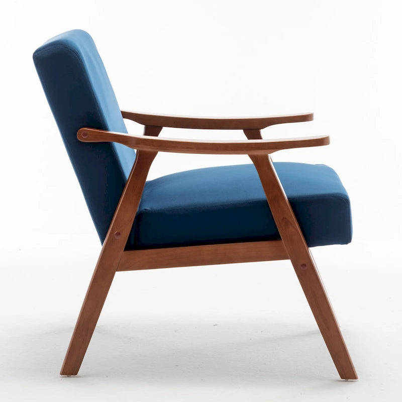Fauteuil d'appoint avec coussin en velours