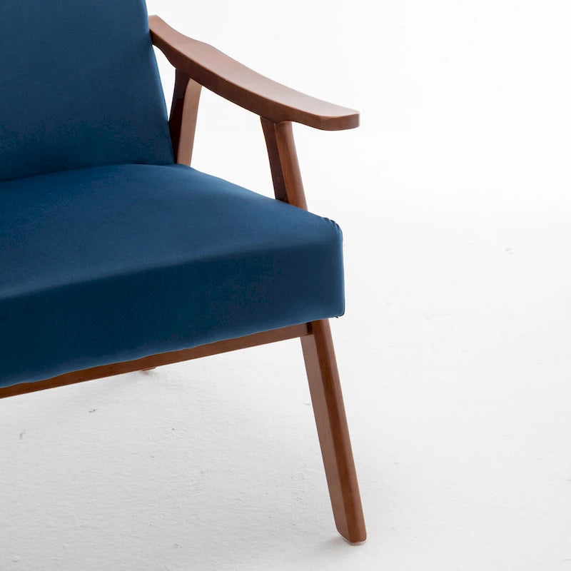 Fauteuil d'appoint avec coussin en velours