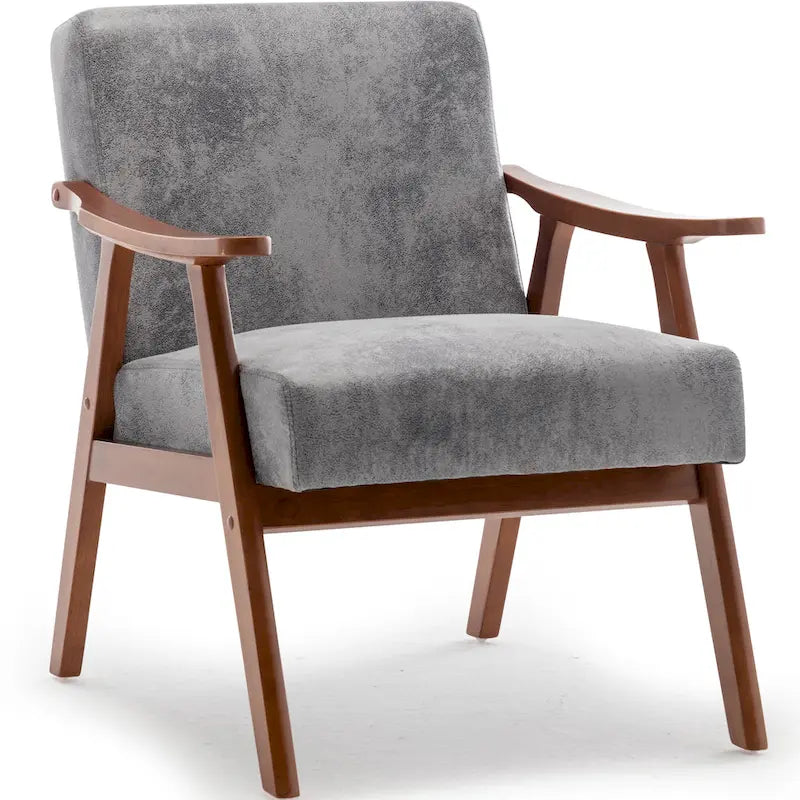 Fauteuil d'appoint avec coussin en velours