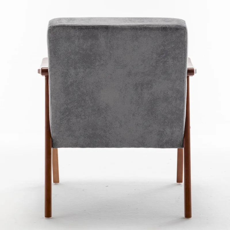 Fauteuil d'appoint avec coussin en velours